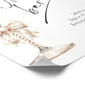 Open Bar Parels en Prosecco vrijgezellenfeest Poster (Hoek)