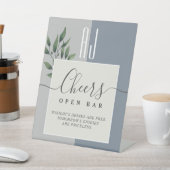Open Bar Pedestal Sign Reclamebord Met Voetstuk (Insitu)