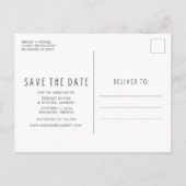 Open Bar Photo Affordable Wedding Save the Date  Aankondigingskaart (Achterkant)