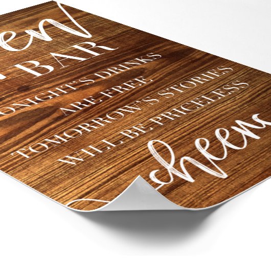 Open Bar Poster (Hoek)