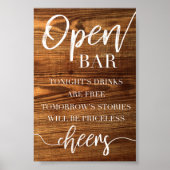 Open Bar Poster (Voorkant)