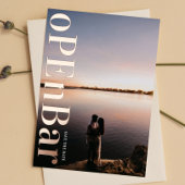 OPEN BAR ROOS GOLD DRUK OP Save the Date Folie Uitnodiging