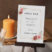 Open Bar Sign, Roos Funny Open Bar Sign, Kaart