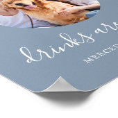 Open Bar, speciaal aangepast mosterd Blue Pet Dog Poster (Hoek)