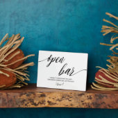 Open Bar Trouwbord Tafelblad Plaque Fotoplaat (Zijkant)