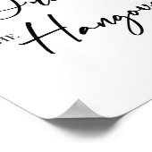 Open Bar Trouwteken Poster (Hoek)