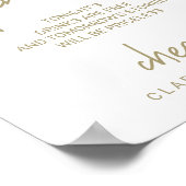 Open Bar voor witte kalligrafie Poster (Hoek)