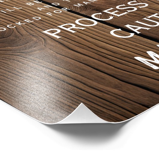 OPEN BAR Waaide land Barn bruiloft Foto Afdruk (Hoek)