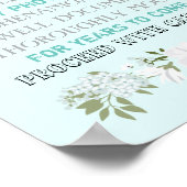 Open Bar Weddenschap Floral Funny Elke kleur Poster (Hoek)