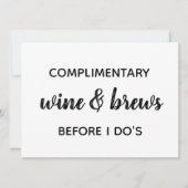 OPEN BAR Weddenschap Kaart (Voorkant)