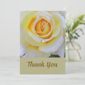 Open Bewegingsgele Rose Bedankkaart (Staand voorkant)