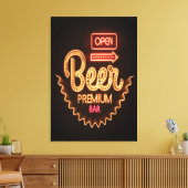 Open bierbar canvas afdruk (Insitu (Woonkamer))