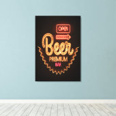 Open bierbar canvas afdruk (Insitu (Houten vloer))