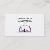 Open Bijbel, bedrijfsnaam Visitekaartje (Achterkant)