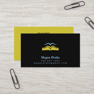 Open Bijbel Duif Logo   Heilige Geest Christelijk Visitekaartje