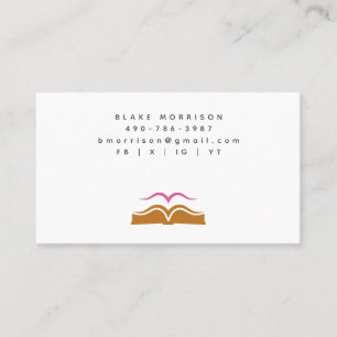 Open Bijbel Duif Logo   Heilige Geest Christelijk Visitekaartje