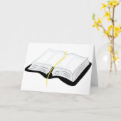 Open Bijbel Kaart (Gele Bloem)