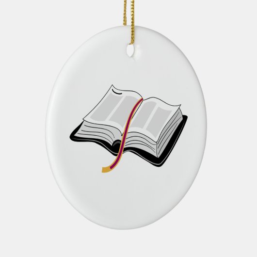 Open Bijbel Keramisch Ornament (Rechts)