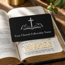 Open Bijbel Kruis Zwart Kerk Pastor