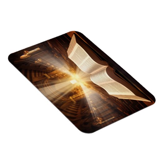 Open Bijbel lichtstralen Magneet (Rechterzijde)