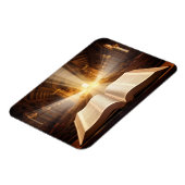 Open Bijbel lichtstralen Magneet (Linkerzijde)