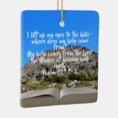 Open bijbel voor foto en aangepaste versie van Cer Keramisch Ornament (Rechts)