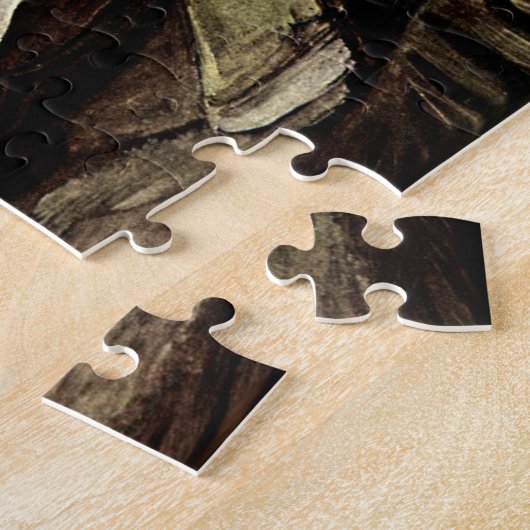 Open Bijbelboek met kaarsen - van Gogh Legpuzzel (Zijkant)