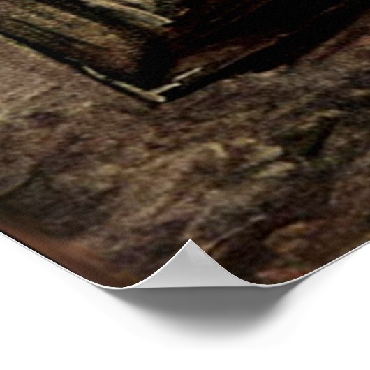 Open Bijbelboek met kaarsen - van Gogh Poster (Hoek)