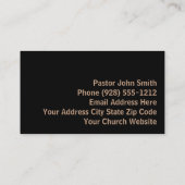 Open Bijbelkruis Logo kerkvoorganger Visitekaartje (Achterkant)