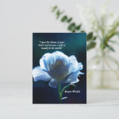 "Open Bloom van je hart" Faux Canvas Briefkaart (Staand voorkant)