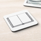 Open Boek (blanco pagina's) Onderzetter (Linkerzijde)