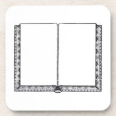 Open Boek (blanco pagina's) Onderzetter (Voorkant)