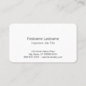 Open Boek (blanco pagina's) Visitekaartje (Achterkant)