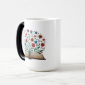 Open Boek Bloem Grote Morphing Keramiek Magische Mok (Voorkant links)