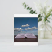 open boek briefkaart (Staand voorkant)