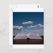 open boek briefkaart (Voorkant / Achterkant)