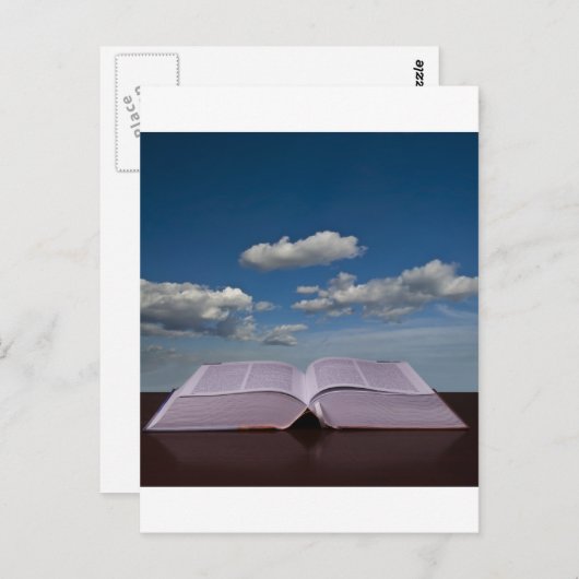 open boek briefkaart (Voorkant / Achterkant)