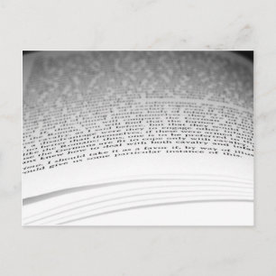 Open boek briefkaart