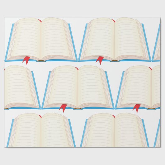 Open boek cadeaupapier (Vlak)