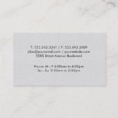 Open boek (grijze textuur) visitekaartje (Achterkant)