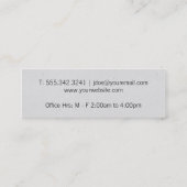 Open Boek II Mini Visitekaartje (Achterkant)