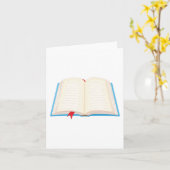 Open boek kaart (Gele Bloem)