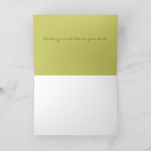 Open boek kaart (Binnen)