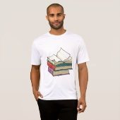 Open Boek Mannen actieve T-shirt (Voorkant volledig)