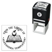 Open boek met Apple #1P met bibliotheekboeknaam Zelfinktende Stempel (In situ)