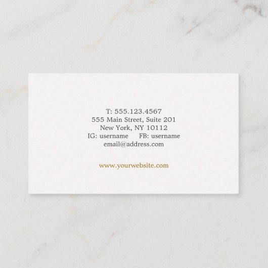 Open Boek Onderwijs en Onderwijs Visitekaartje (Achterkant)