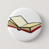 Open boek ronde button 5,7 cm (Voorkant)