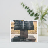 Open Boek Sculptuur Briefkaart (Staand voorkant)