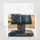Open Boek Sculptuur Briefkaart (Voorkant / Achterkant)
