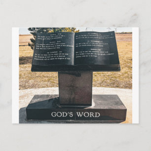 Open Boek Sculptuur Briefkaart